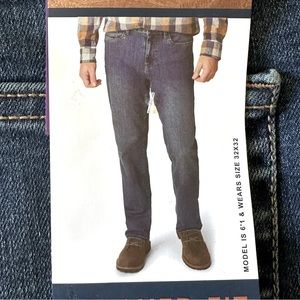 Weatherproof Vintage Men's Relaxed Fit Jeans  Size 40x29